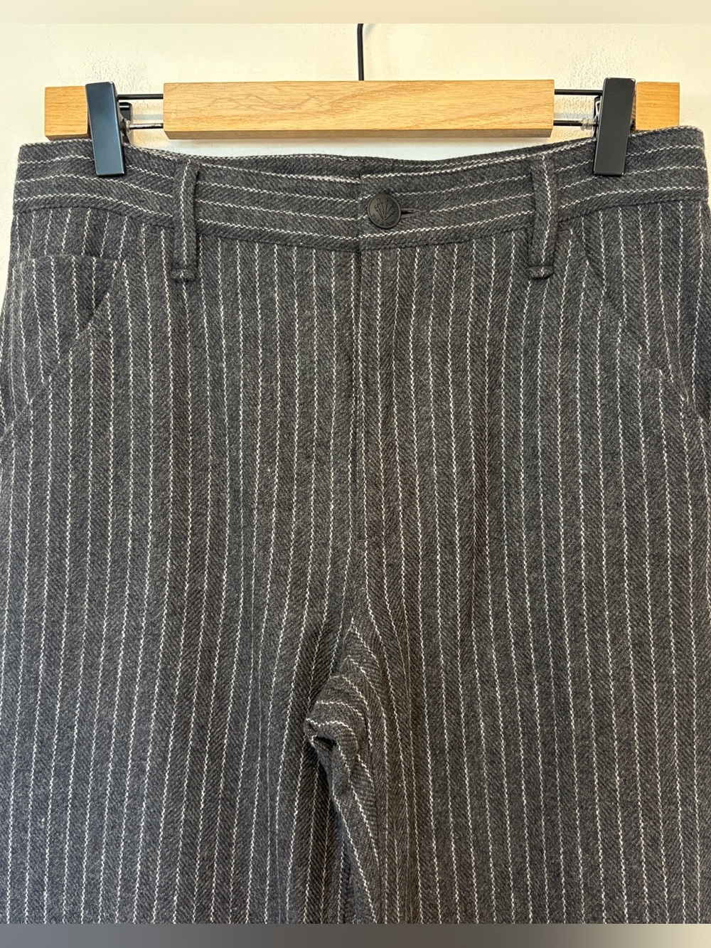 RAG & BONE
Sid Pinstriped Wool-Blend Wide-Leg Pants , sz : 25 - Picture 9 of 13